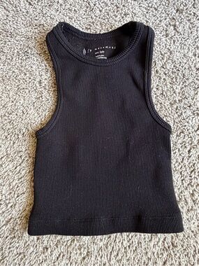 FP Movement by Free People Black Ribbed Tank Top